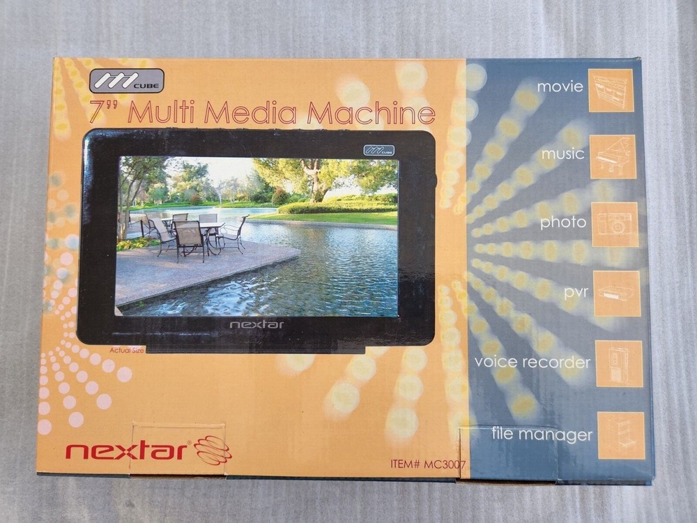 Nextar 7" Multi Media Machine Model #MC3007 - New - Open Box