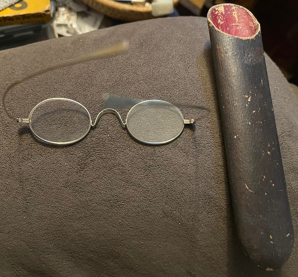 Vintage Old Time Silver Framed Spectacle