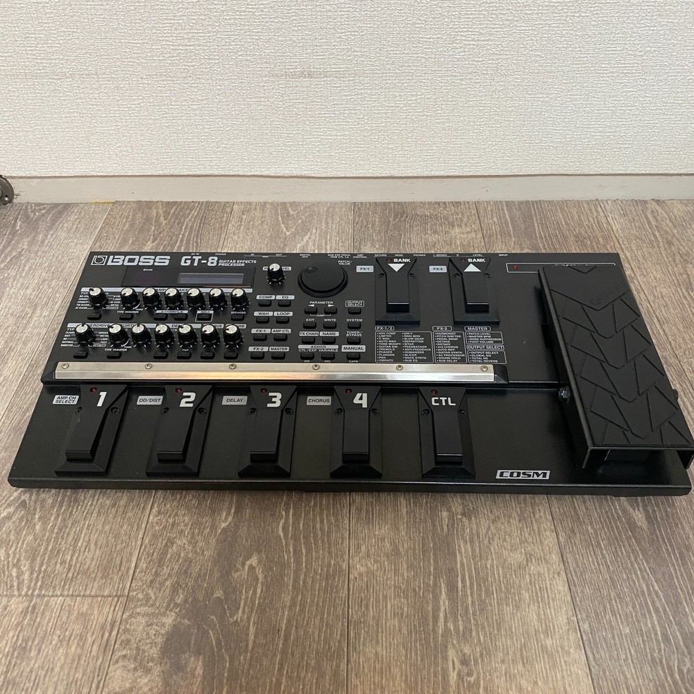 Boss GT-8 Guitar Effects Processor Multi Guitar Effect Pedal Used w/Adapter FmJP