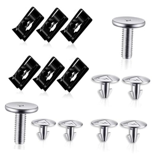 MLY 14 PCS Lower Engine Cover Skid Plate Screw, Engine Splash Shield Hardware