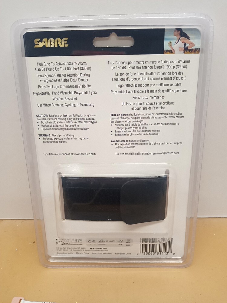 Sabre Runner Personal Alarm New In Package
