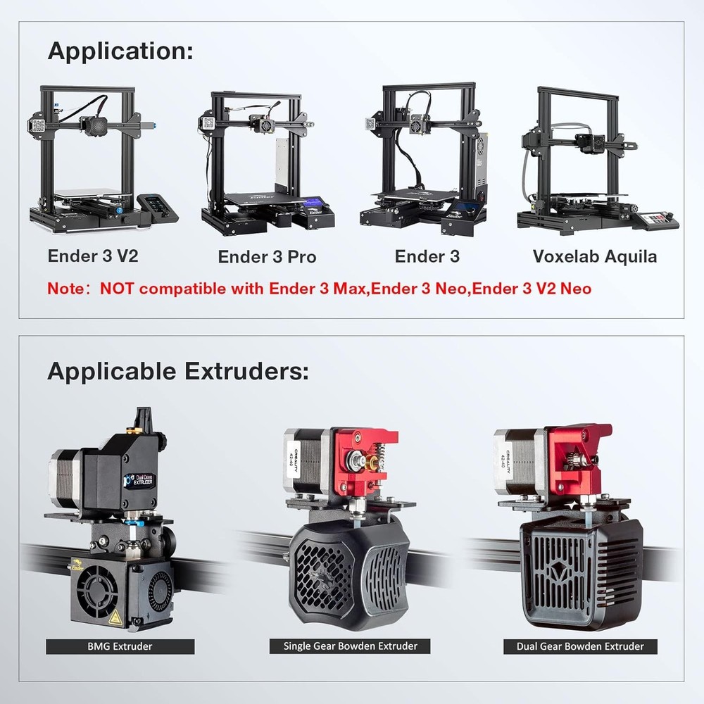 UniTak3D Ender 3 Direct Drive Upgrade Conversion Bracket for 3 Black
