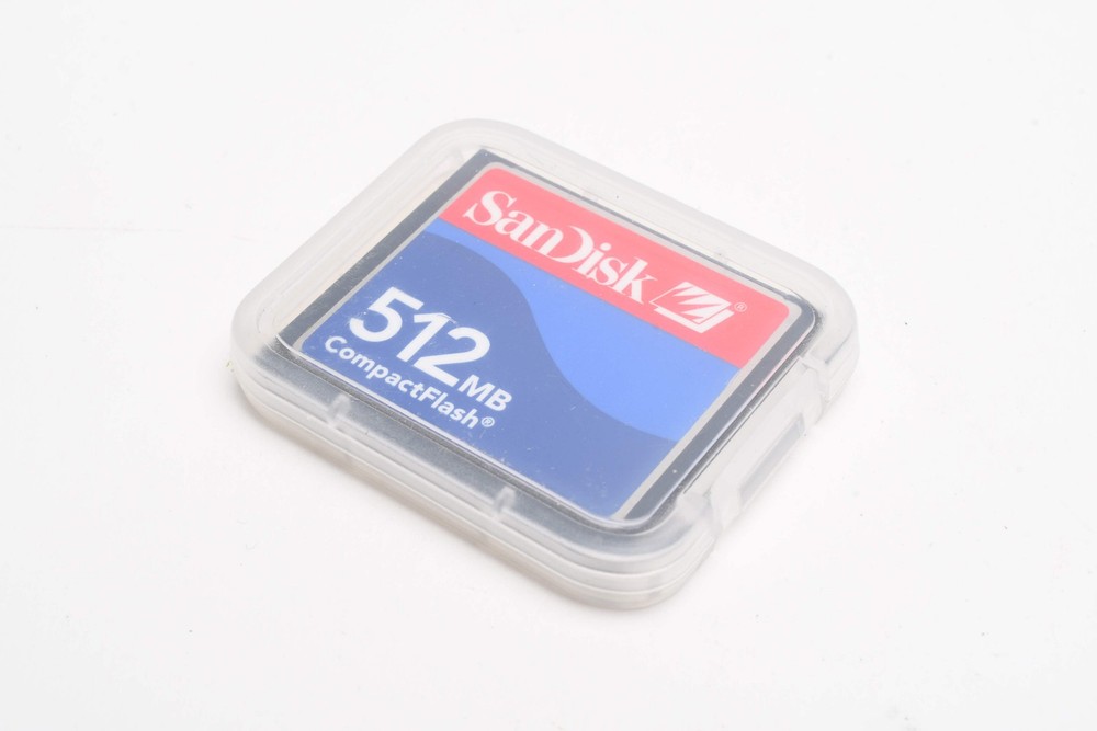SanDisk 512 CF Compact Flash Card in Jewel Case, Formatted