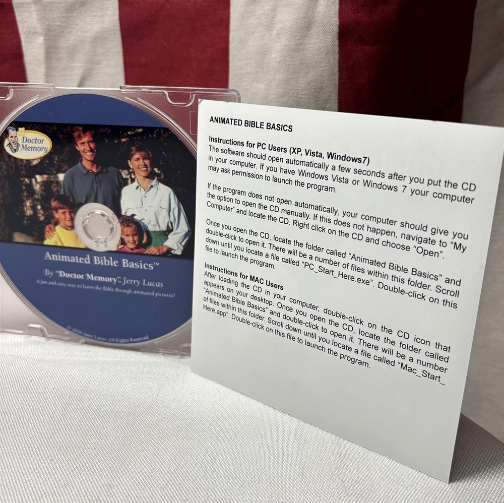 JERRY LUCAS Animated Bible Basics CD-Rom scripture memory 2009 pictures NBA