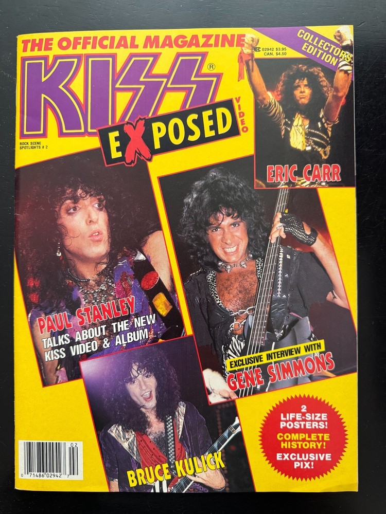 KISS Exposed: Rock Scene Spotlight #2 Magazine (1987) MINT! - Eric Carr!