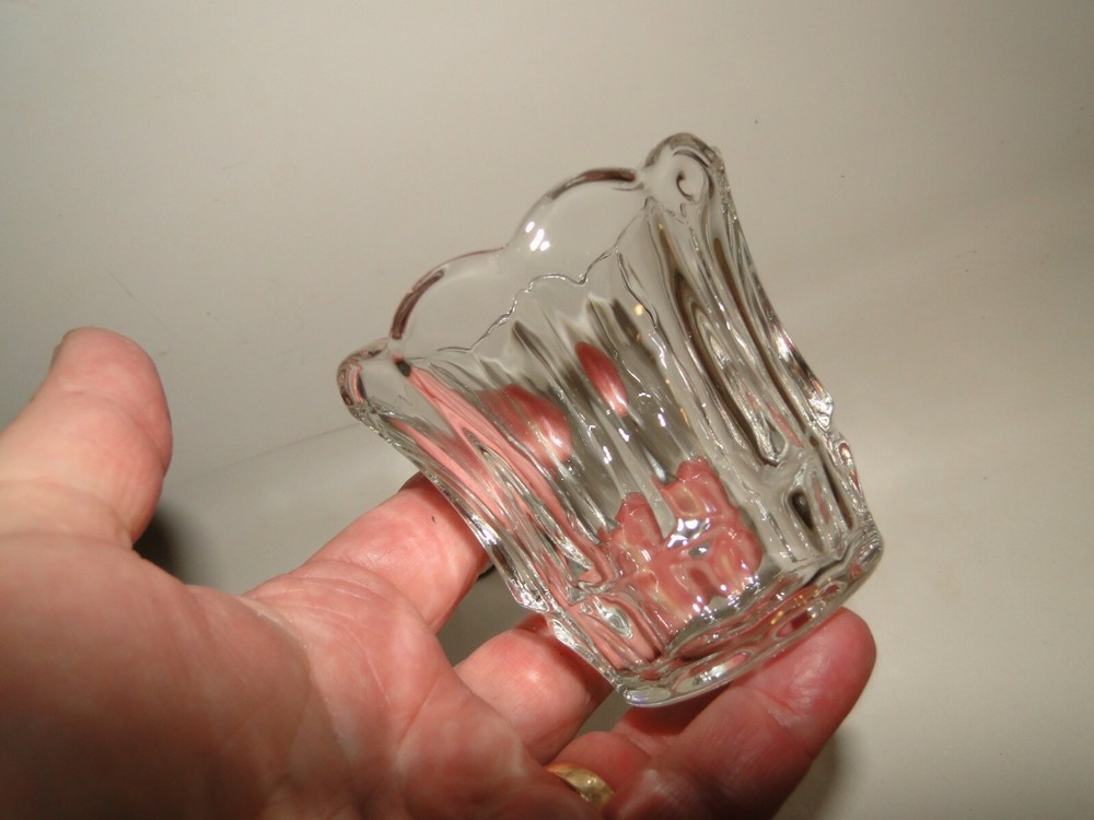 Clear Tulip Bloom Votive Cup