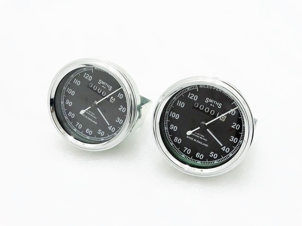 WOW!! 2 REPLICA SMITH SPEEDOMETER 0-120M/HR (code3223)