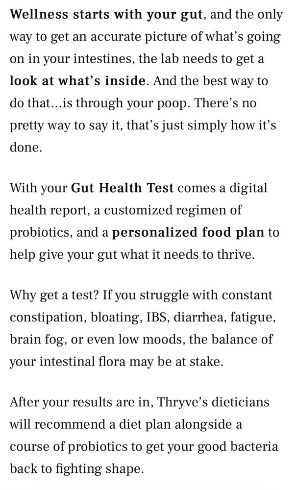 Thryve Gut Health Test Kit