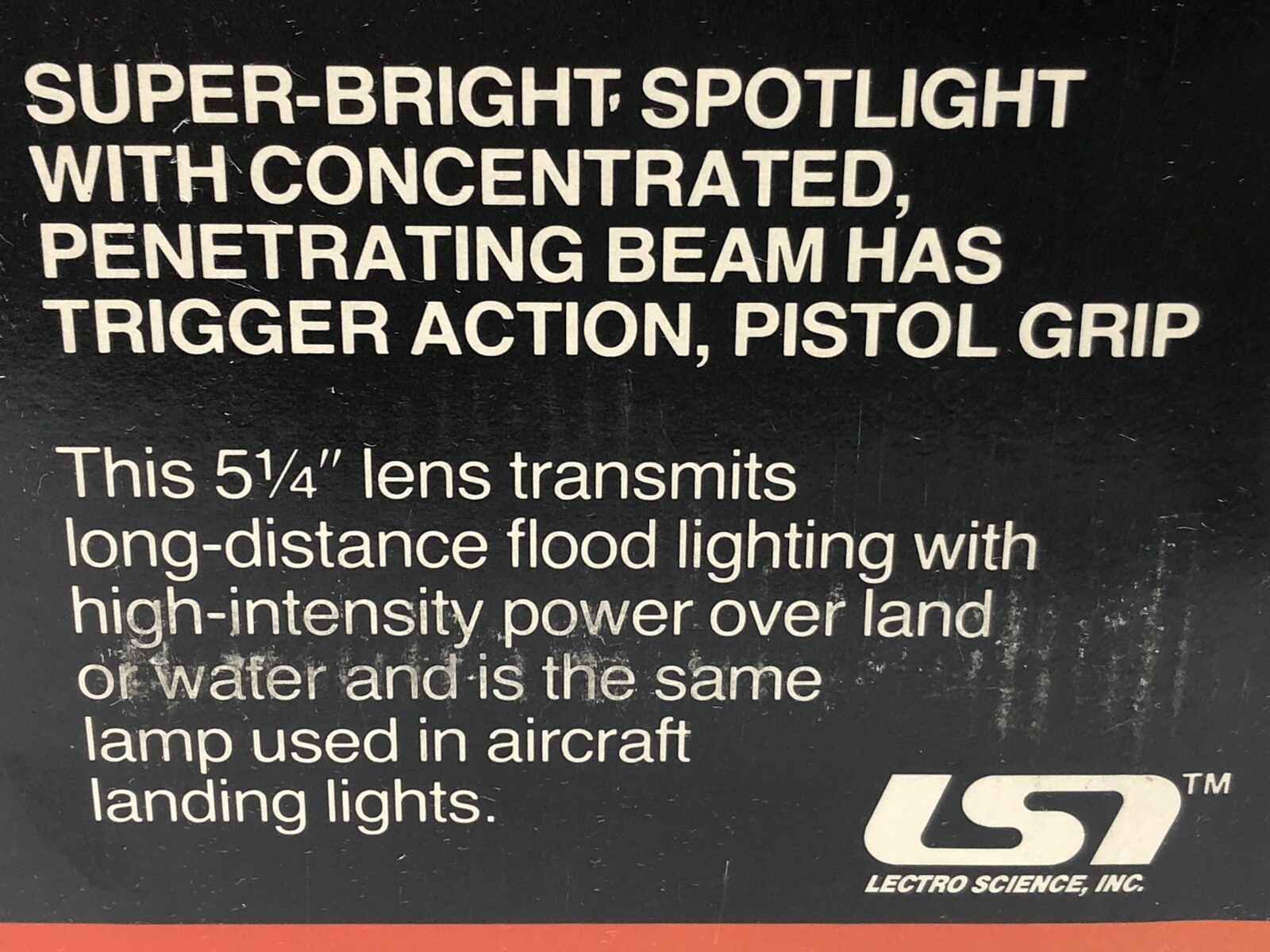 Vintage 450,000 CP SPOTLIGHT Lectro Science NITE TRACKER 450 Handheld Light -NEW