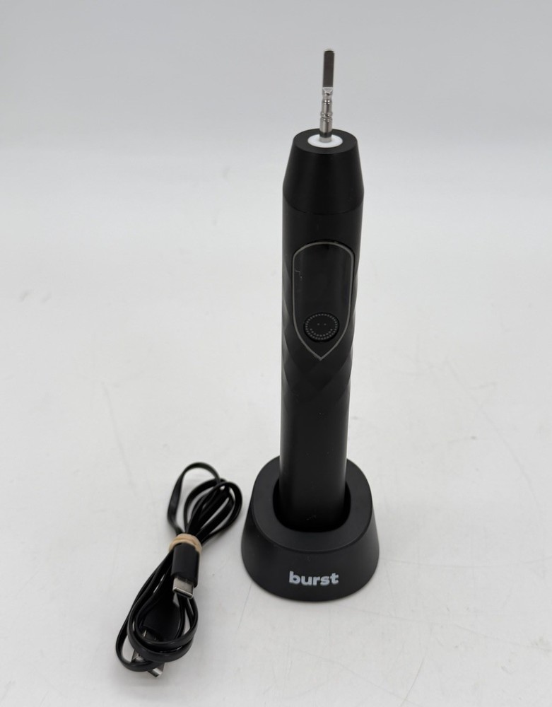 Burst Pro Sonic Electric Toothbrush Black Rechargeable Replacement W/ Base