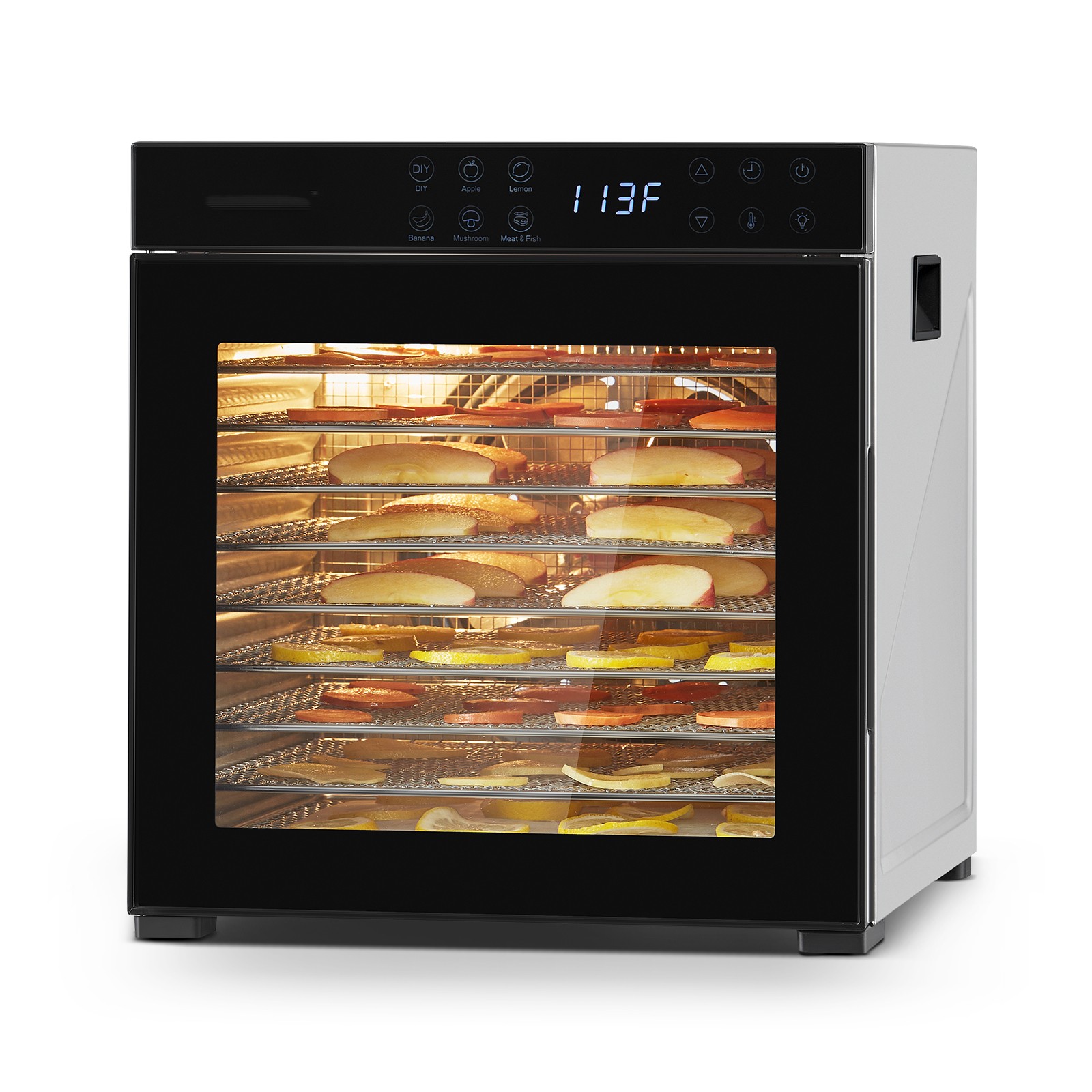 Electric 10 Trays Food Dehydrator Machine 1000W Jerky Meat Fruit Dry 12*11 tray