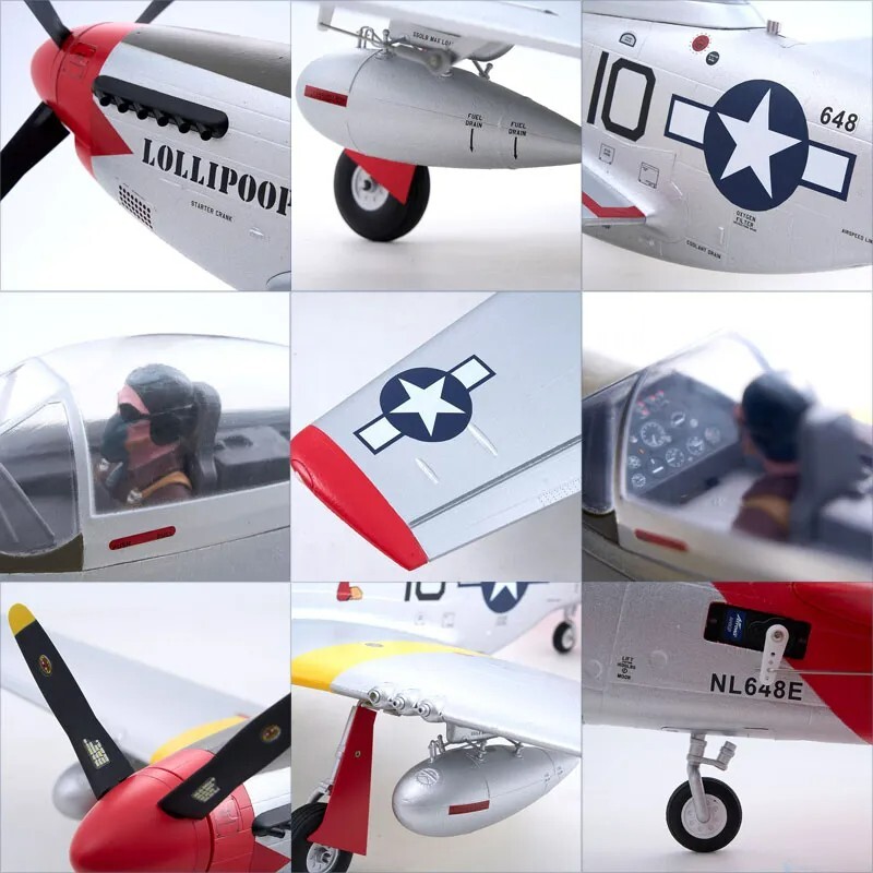 Arrows Hobby 850mm P-51D Mustang with Vector Flight Stabilization System RTF