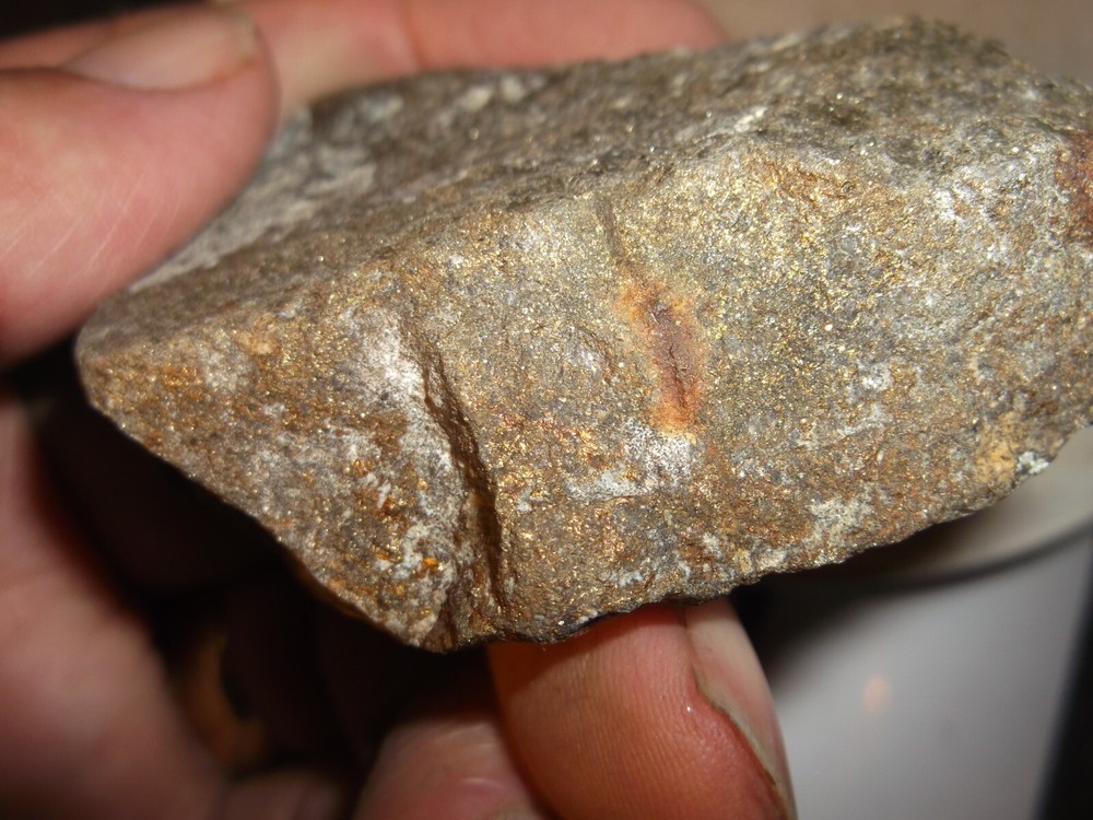 Gold, silver, copper, 115 grams samples ,ore high grade .
