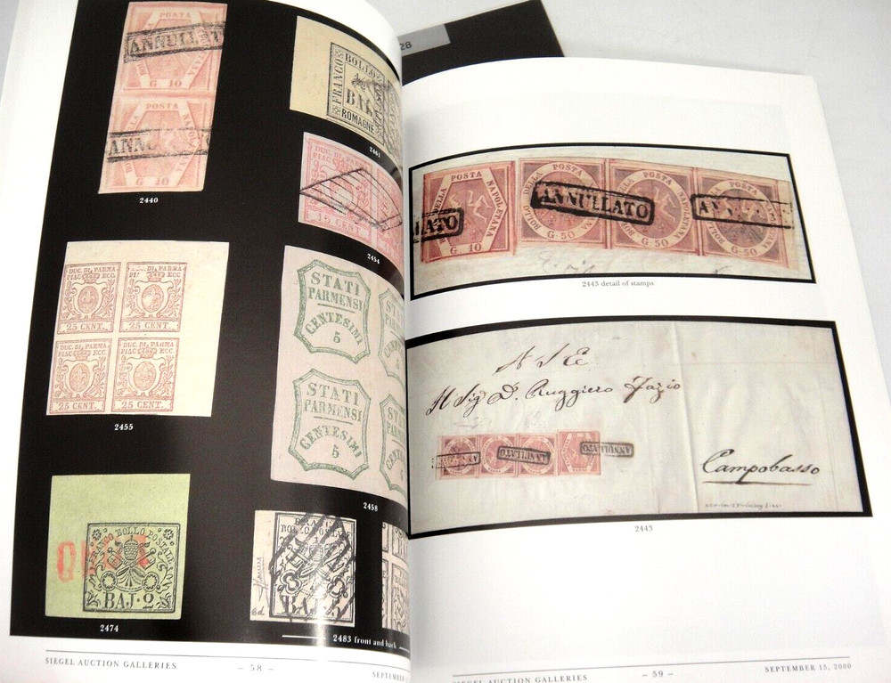 Siegel Stamp Auction Catalog 2000 w Prices Realized Hall Foreign Classics Covers