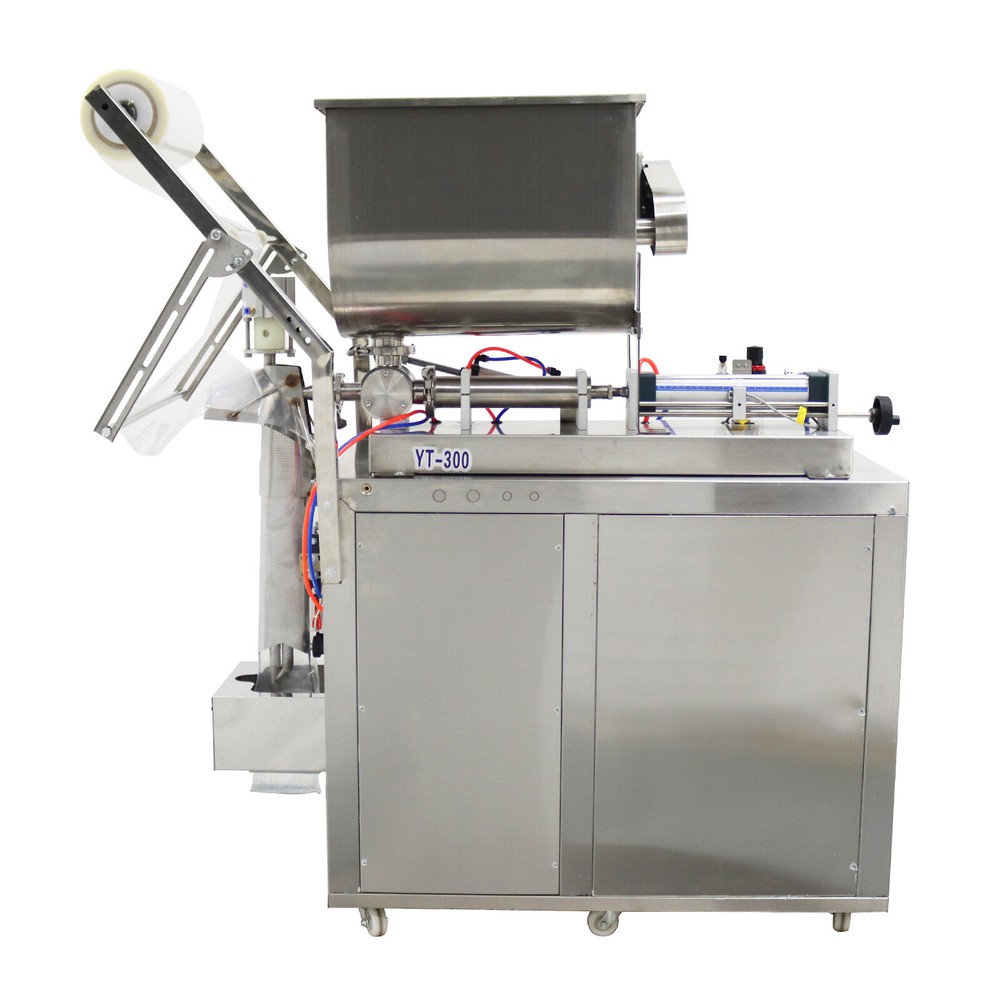 30-300ml Automatic Quantitative Paste Filling Machine with Horizontal Mix Hopper