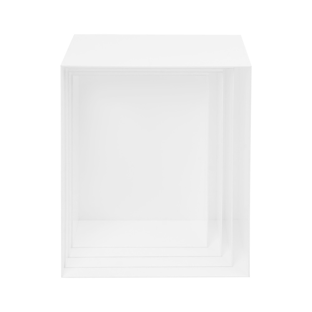White Acrylic Display Stands, Buffet Risers, Acrylic Nesting Stands Durable 4Pcs