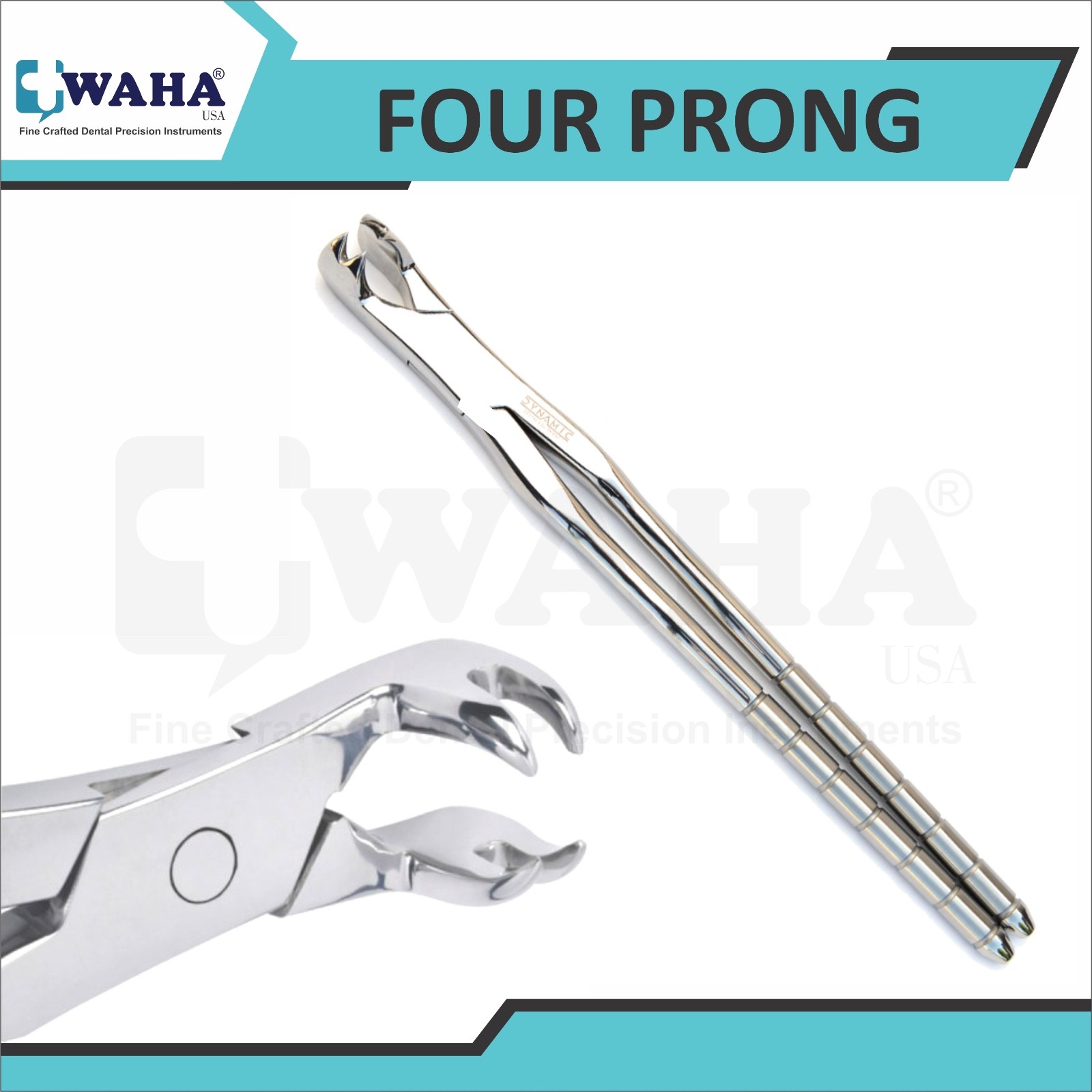 Universal Four Prong Root Extraction Forceps Molar Equine Dental 19"