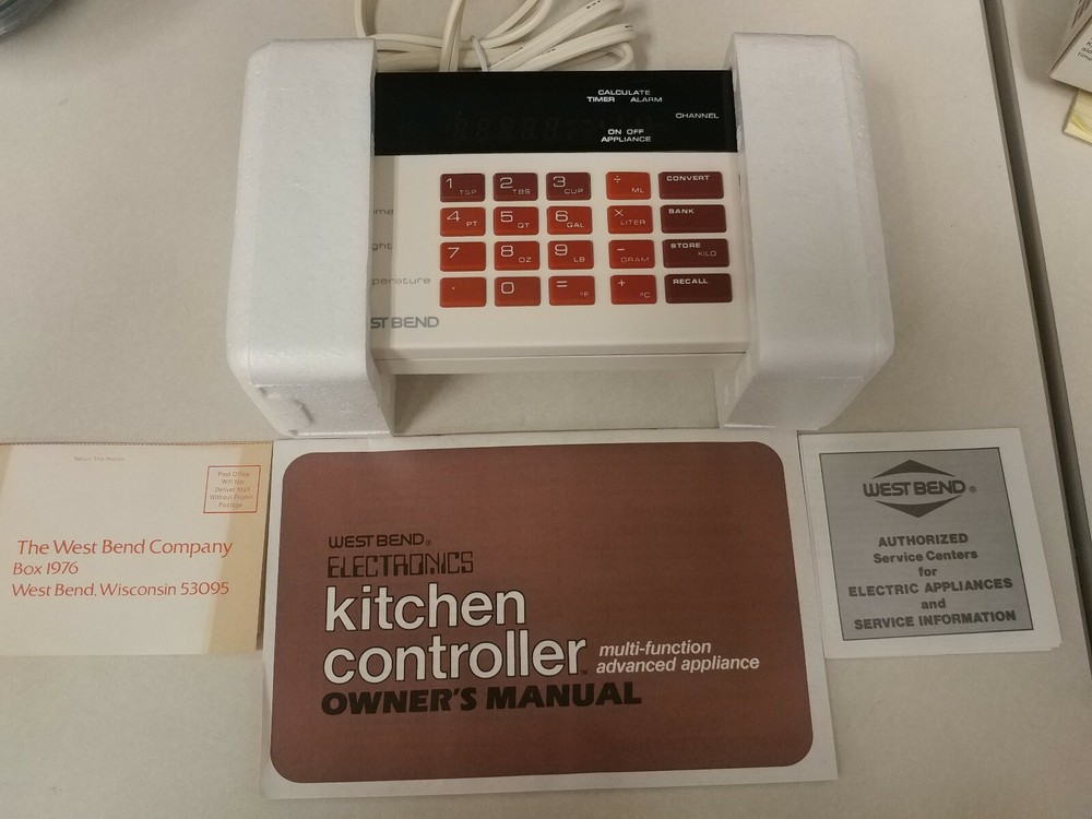 Vintage West Bend Kitchen Controller! Mult-function Advanced Appliance! NICE!