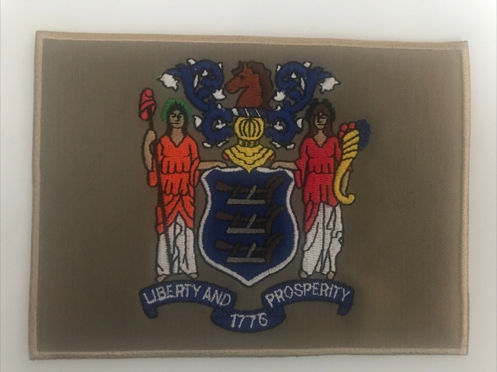 New Jersey State Flag Patch Sew On 🧵