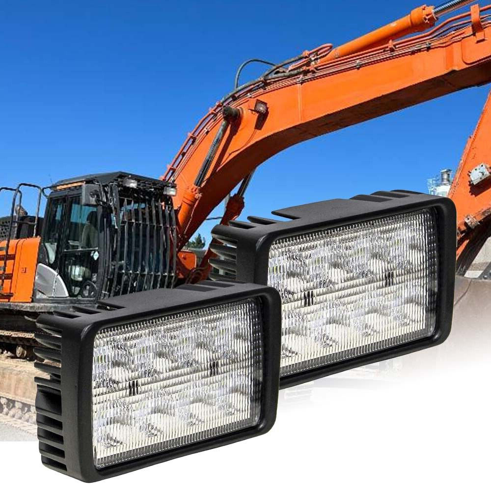 2PC Flood LED Work lights for Hitachi Excavator LED upper cab or Boom Work Light