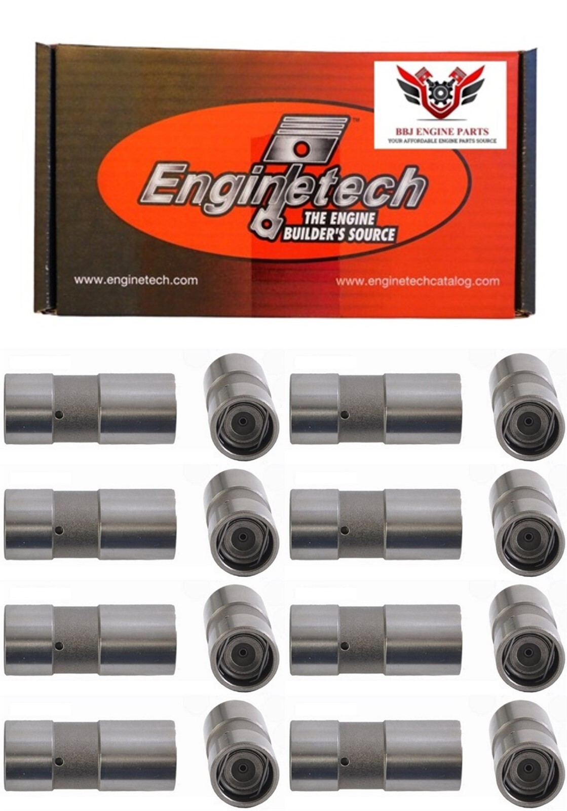 (16) Chevrolet SBC 283 305 307 327 350 400 55 - 92 Enginetech Hydraulic Lifters