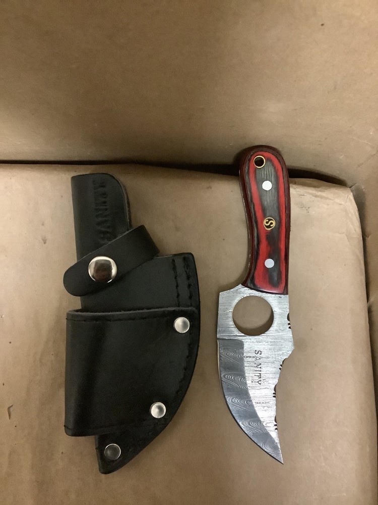DAMASCUS RED HANDLE SKINNER (G29009403)