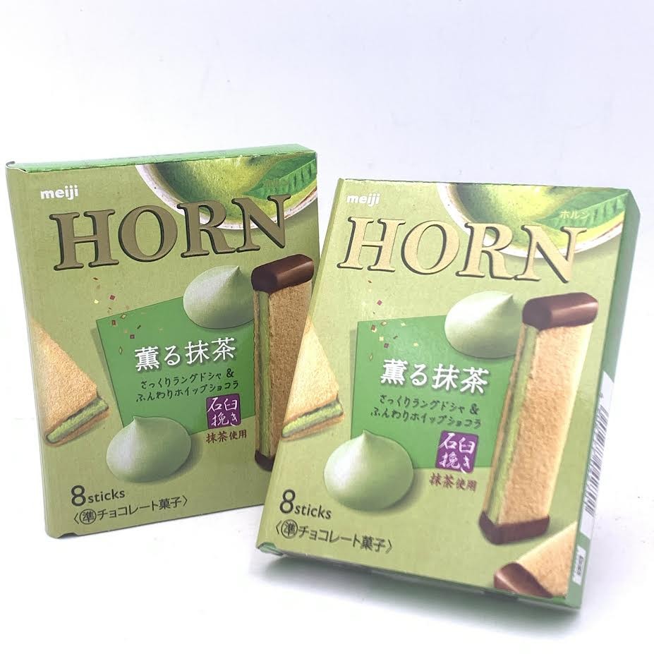 (2Pack)Meiji Horn Scented Matcha Chocolate 8 sticks