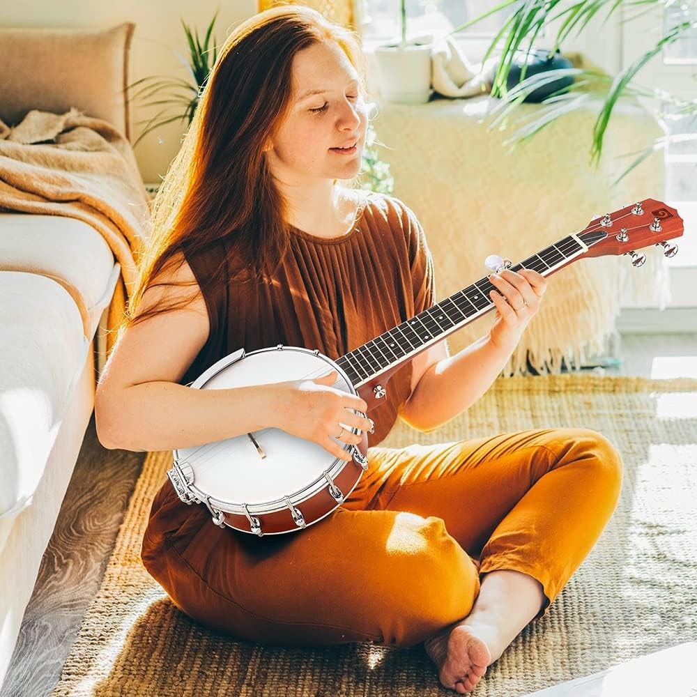 Budget-Friendly Mini Banjo with Durable Material=