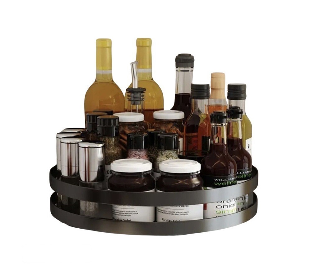 Lazy Susan Rotating Single/Double/Triple Layer Spice & Bottle Rack Organizer