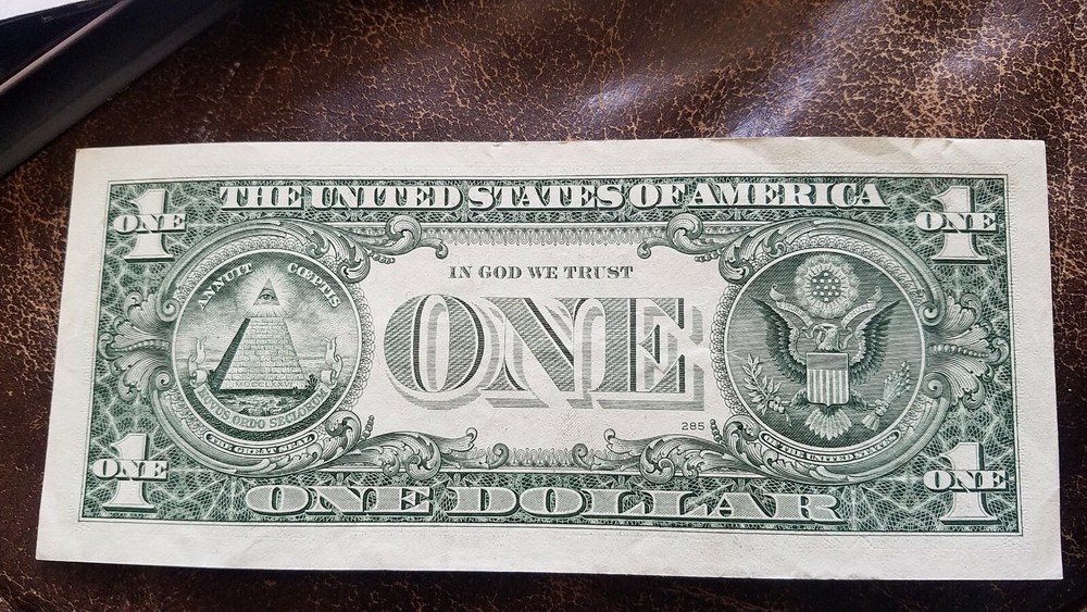 $1 2009 Note With Inking Error 3rd Digit "0" LOOK!