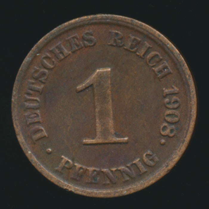 Germany  1908J PFENNIG (Copper)