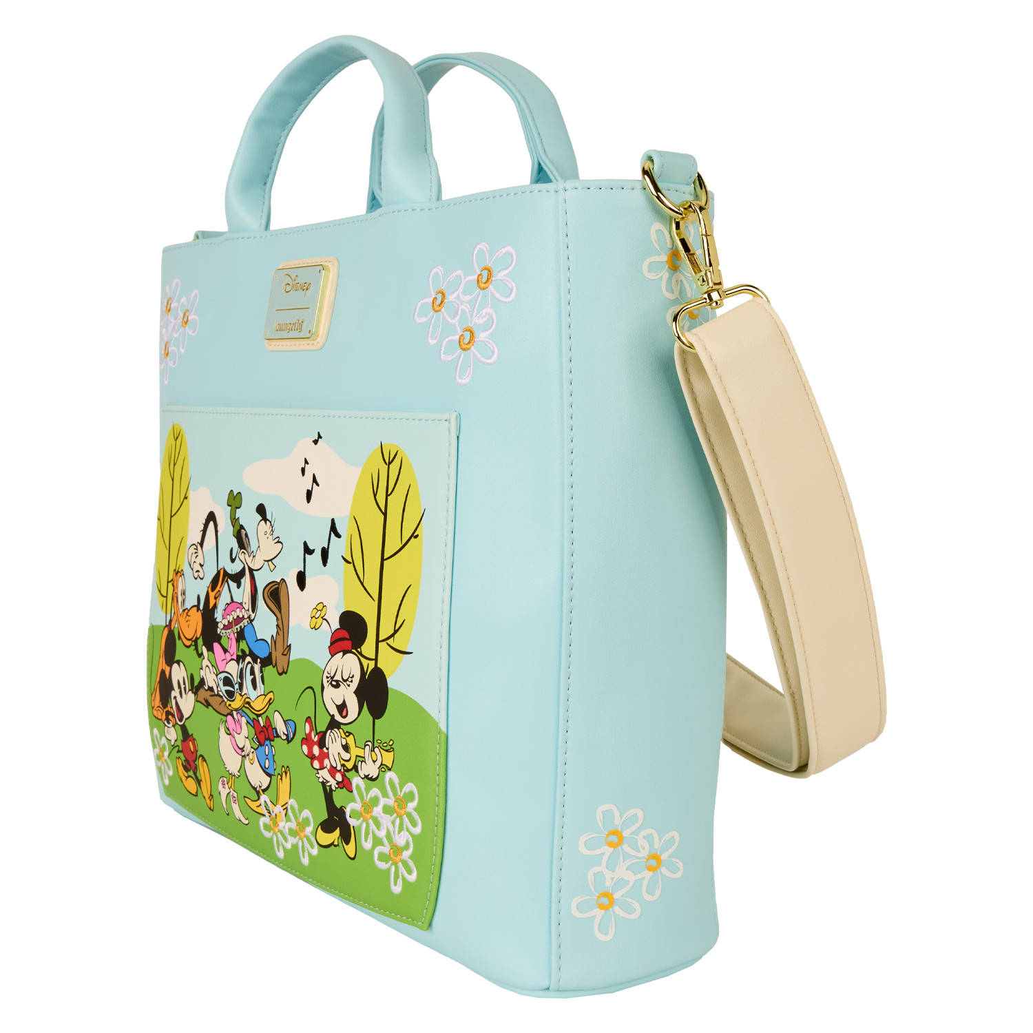 Disney Loungefly Mickey & Friends Park Day Convertible Backpack Tote Crossbody