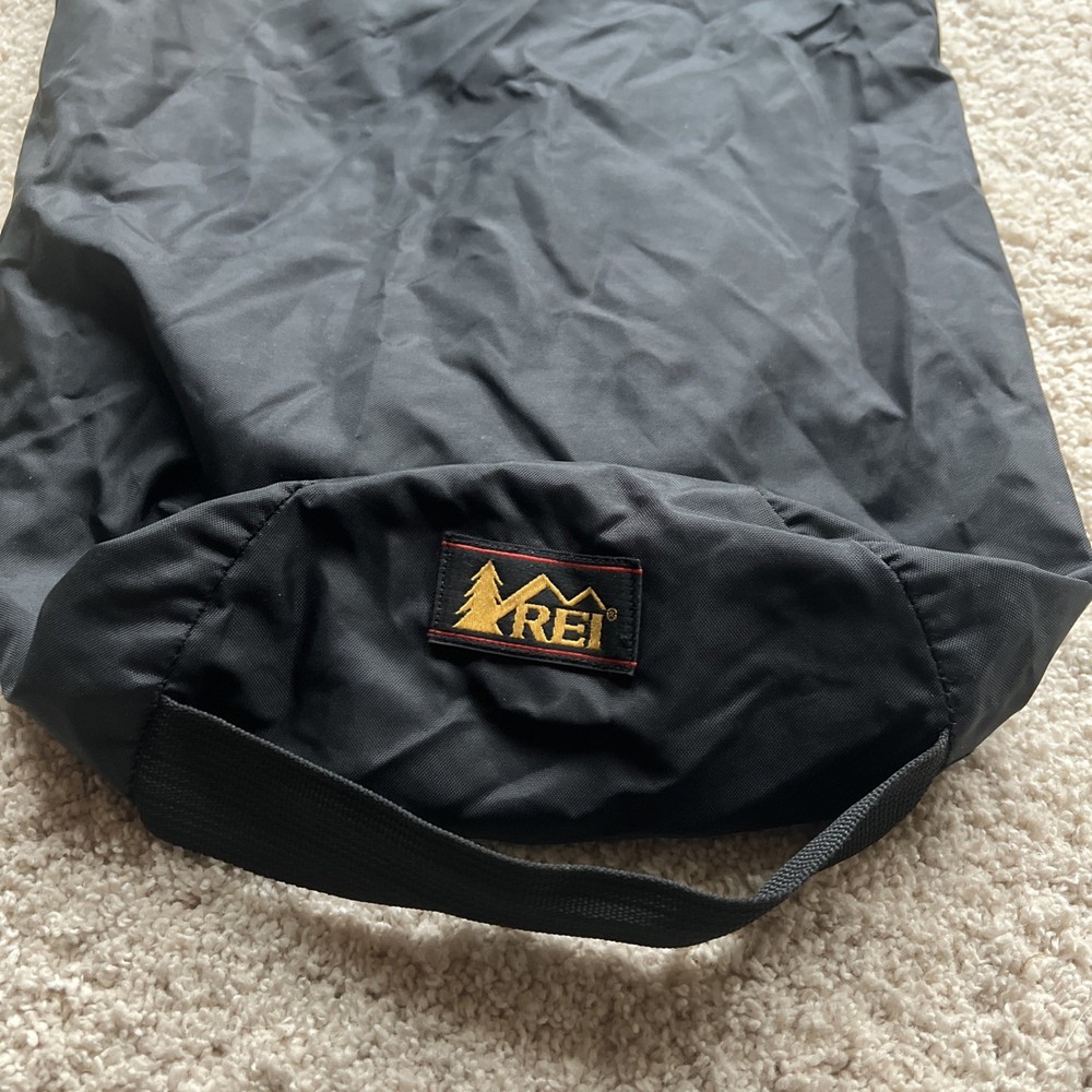 REI Black Camping Stuff Sack 16”x10”