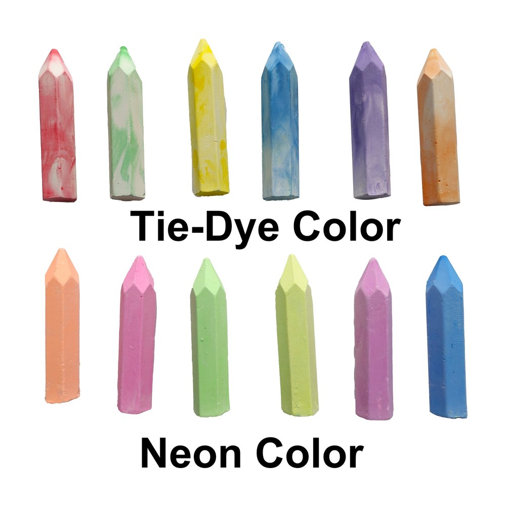 48 Count Multicolor Sidewalk Chalk Set