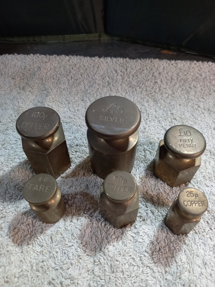 Vintage Brass Weights Post Office