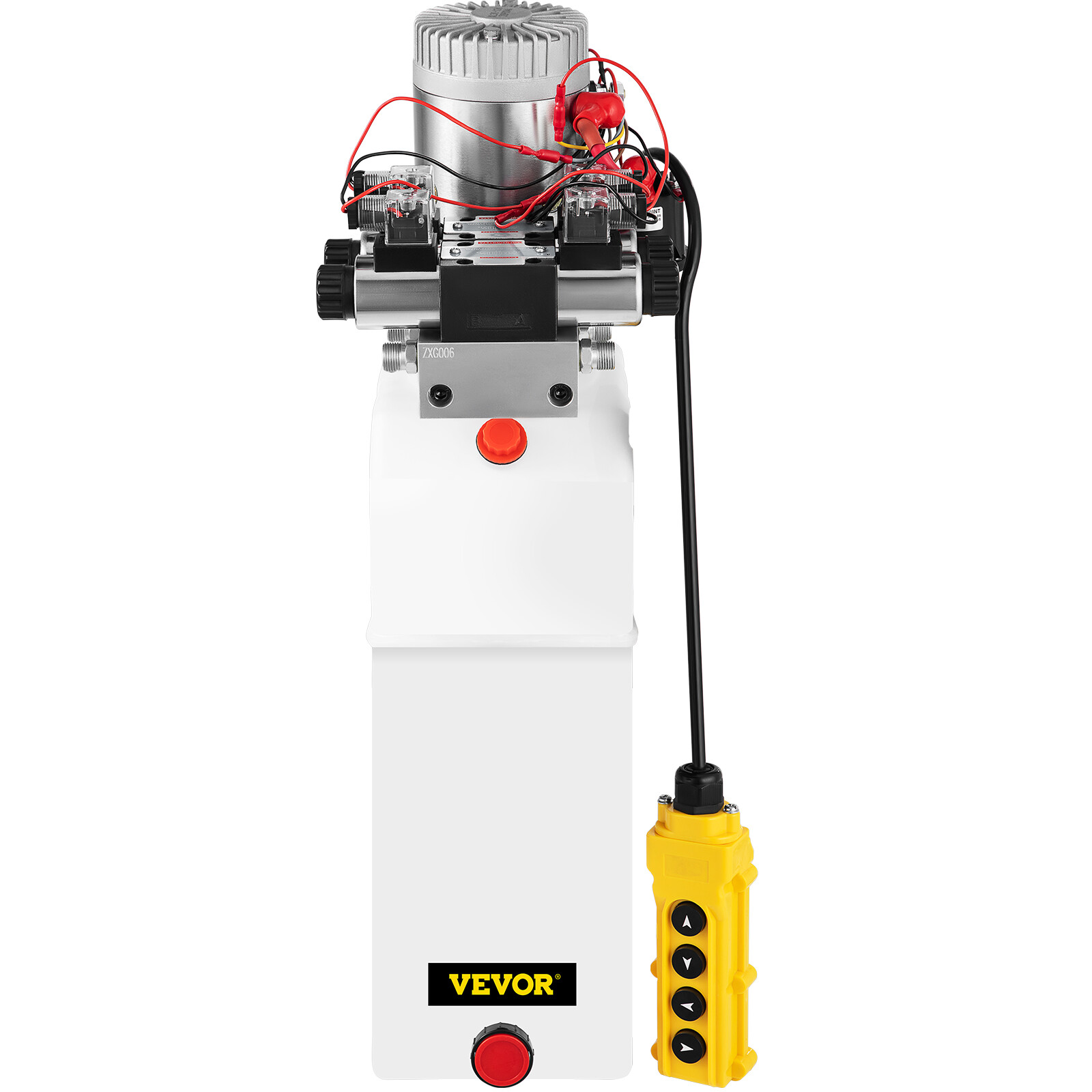 VEVOR 4 Way Solenoid Hydraulic Pump 12V 8 Quart Double Acting Trailer Power Unit