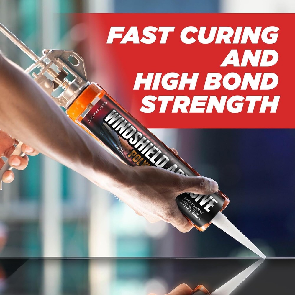 Quick Cure Polyurethane Windshield Adhesive - 310ml Weather Resistant Sealant