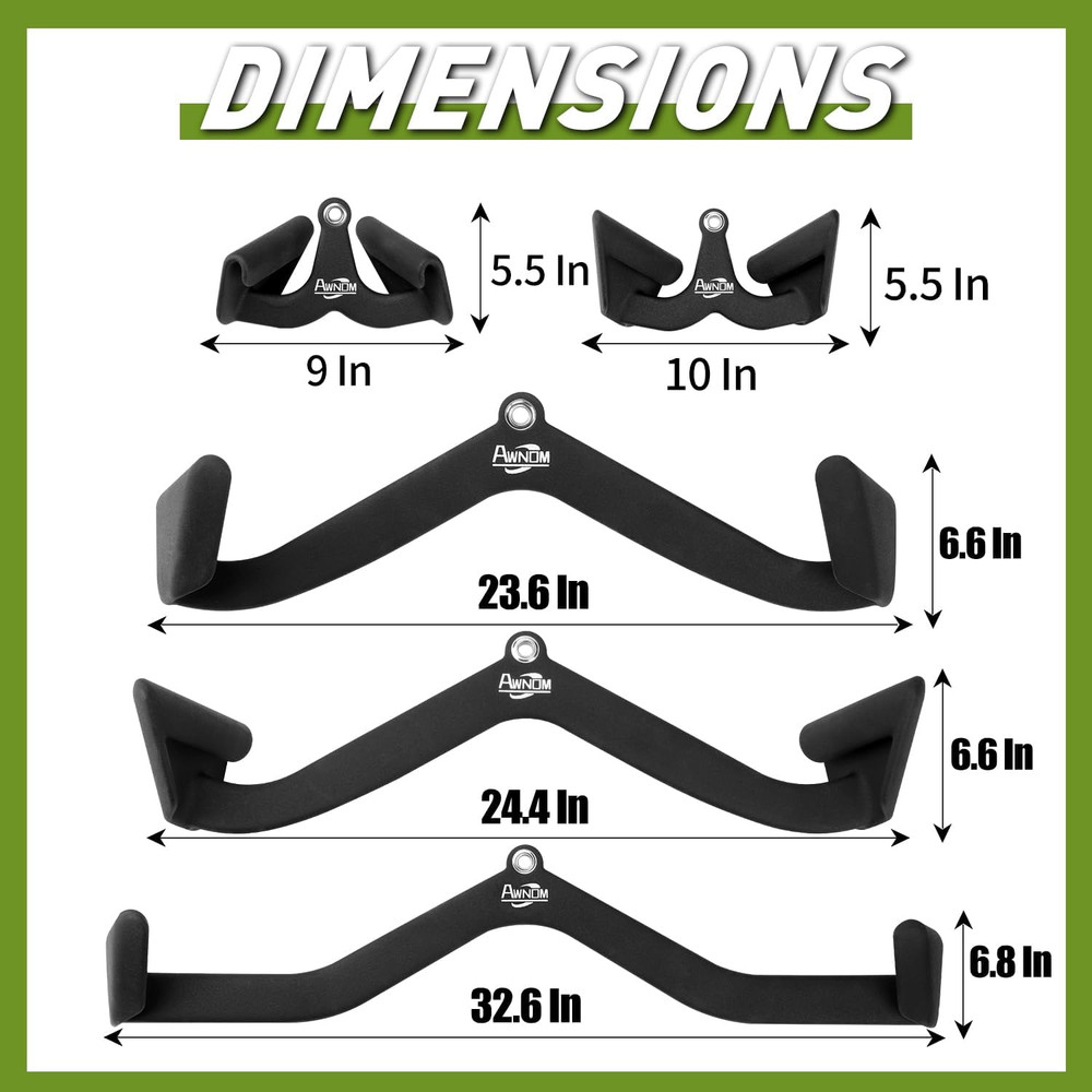 LAT Pulldown Attachments for Cable Machines, Cable Machine Attachments for Home