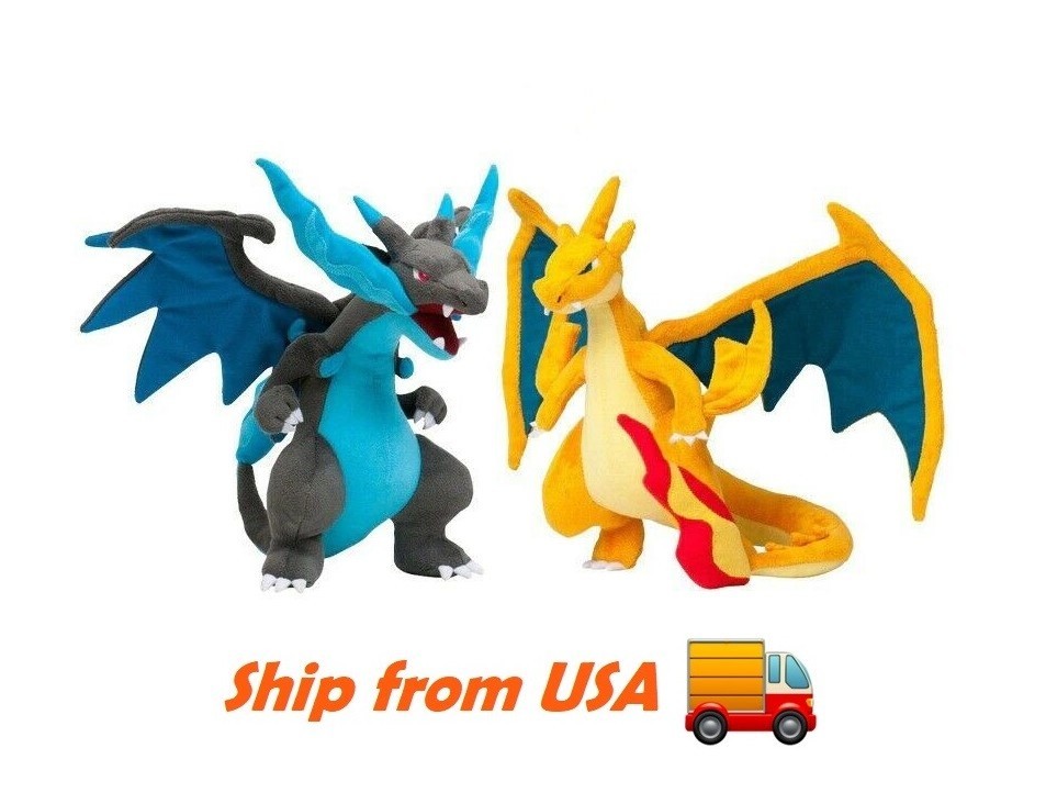 Pokemon Mega Charizard X Y Plush Toy 9 Inch