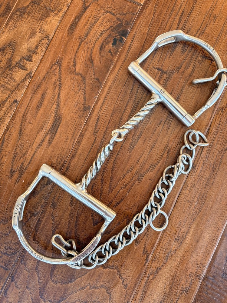 Myler Toklat Twisted Wire Snaffle Bit - Dee with Hooks - 5" - Level 1
