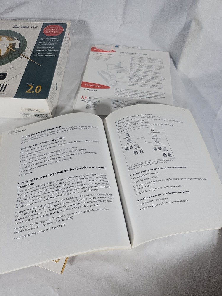 Adobe Pagemill 2.0 MAC Apple Vintage PC Software Web Design Web Page Maker 🔥