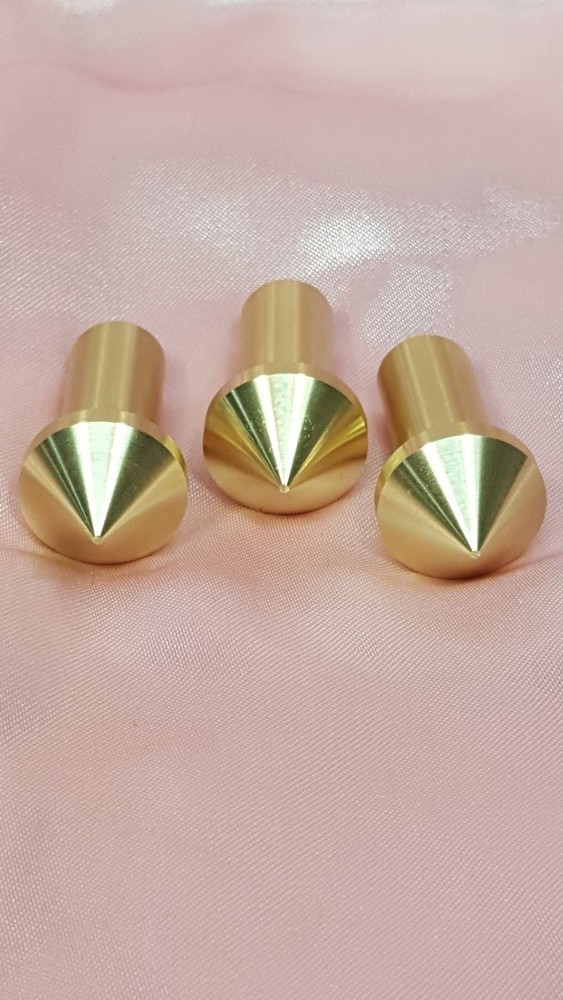 Gunsmith Tools - 3 Brass Muzzle Laps - Rifle Or Pistol Crowning - Lapping Crown