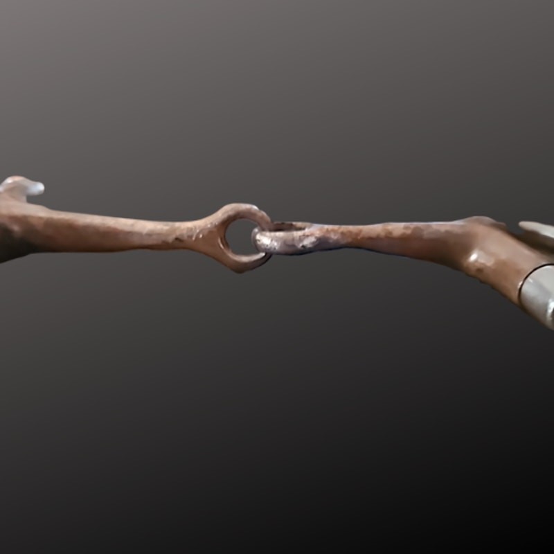 Used Copper Mouth Stainless D Ring Snaffle