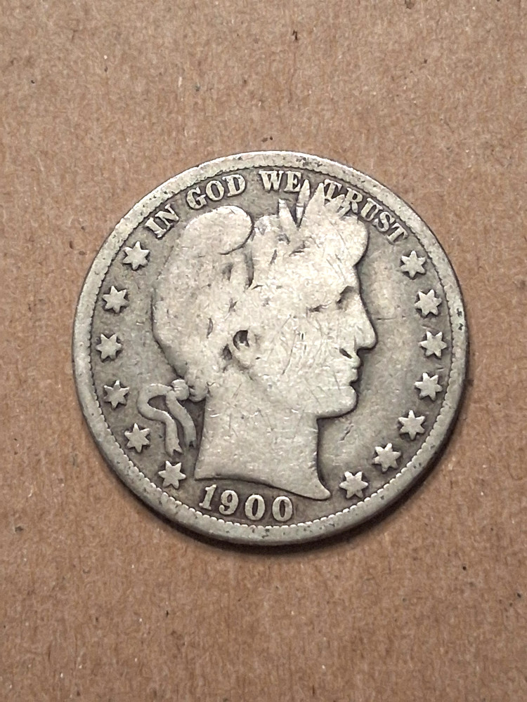 1900 O   BARBER HALF DOLLAR