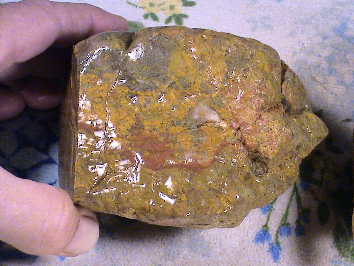 Mixed Yellow Jasper Agate Lot, Rough Natural Lapidary Rocks, 5 LBS, 6 OZ, #291