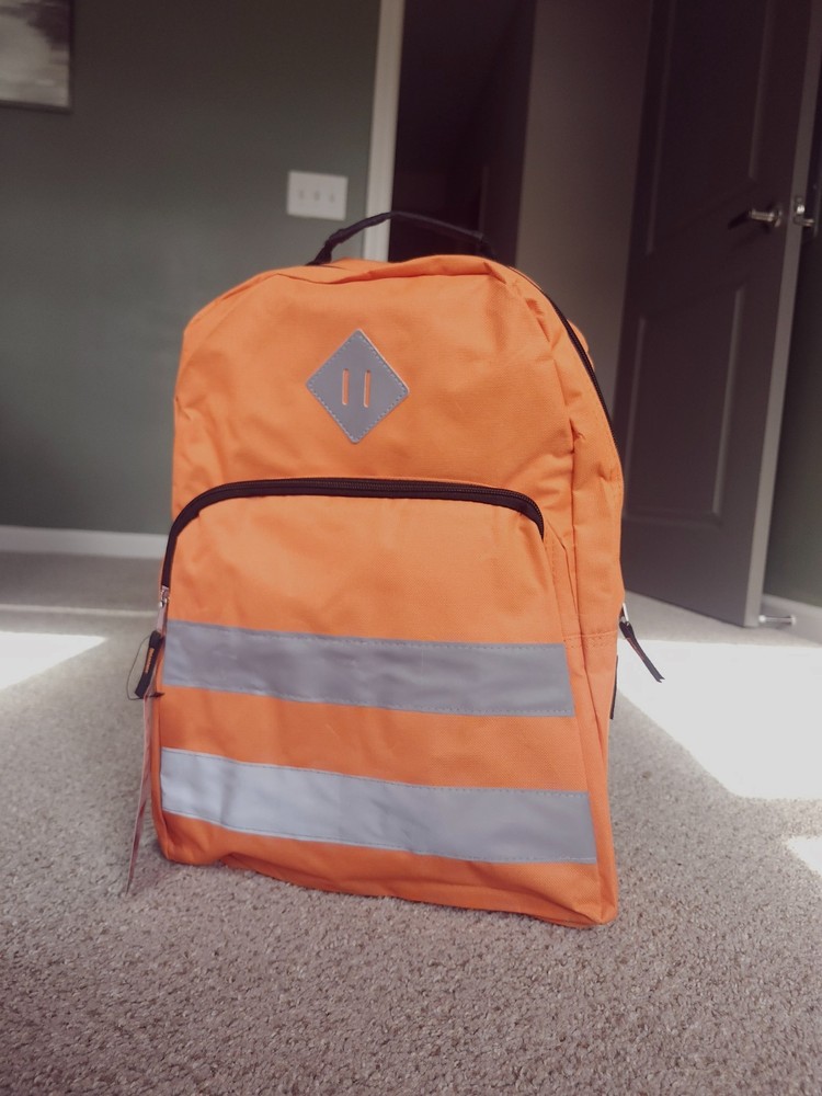 High-Visibility Orange Backpack – New