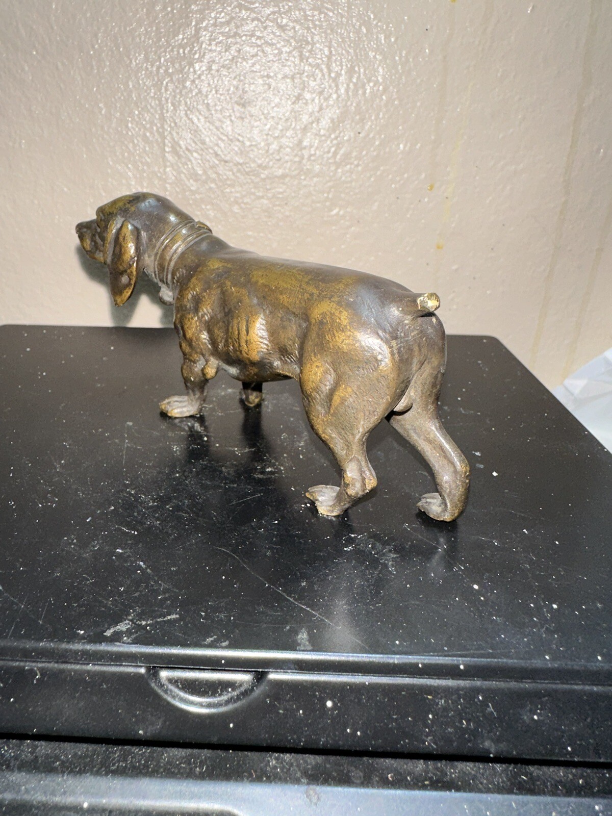 Wonderful Antique Bronze Dog