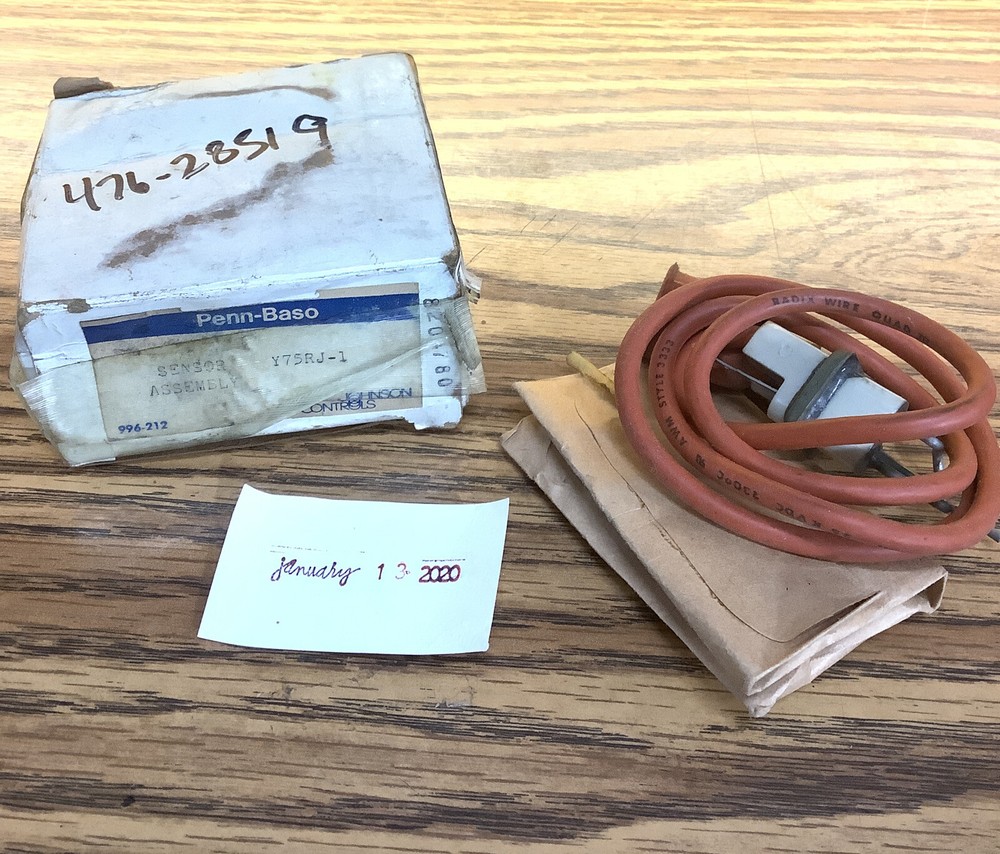 Used Johnson Control Y75RJ-1 Baso Flame Sensor Assembly #13
