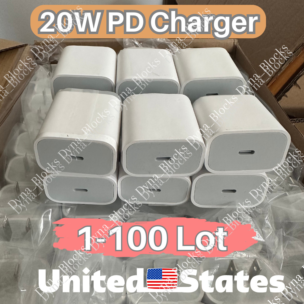 Lot 20W USB Type C Power Adapter Fast Charger Cube Block For iPhone iPad Android
