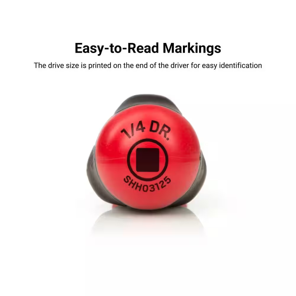 1/4 In. Drive High-Torque Screwdriver Spinner Handle